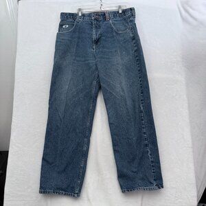 Vintage Paco Jeans Mens 36x30 (34x29) Blue Skater Y2K Baggy Wide Leg